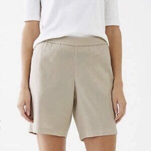 J. Jill Linen Stretch Casual Shorts in Sea Salt Size XS